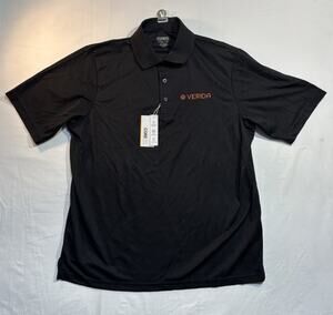 Core365 Verida Polo Shirt Men’s XLT Black Moisture Wicking Performance NWT